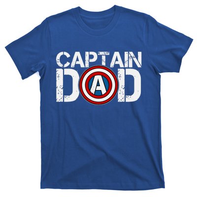 Captain Dad Super Hero Father's Day T-Shirt