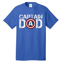 Captain Dad Super Hero Father's Day Tall T-Shirt