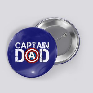 Captain Dad Super Hero Father's Day Button