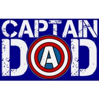 Captain Dad Super Hero Father's Day Bumper Sticker