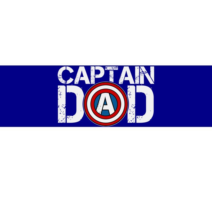 Captain Dad Super Hero Father's Day Bumper Sticker