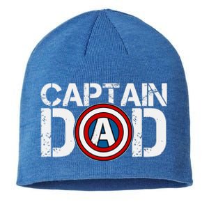 Captain Dad Super Hero Father's Day Sustainable Beanie