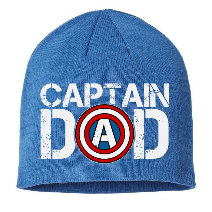 Captain Dad Super Hero Father's Day Sustainable Beanie