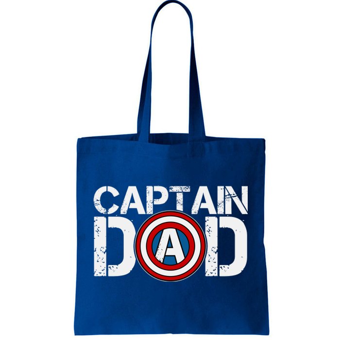 Captain Dad Super Hero Father's Day Tote Bag