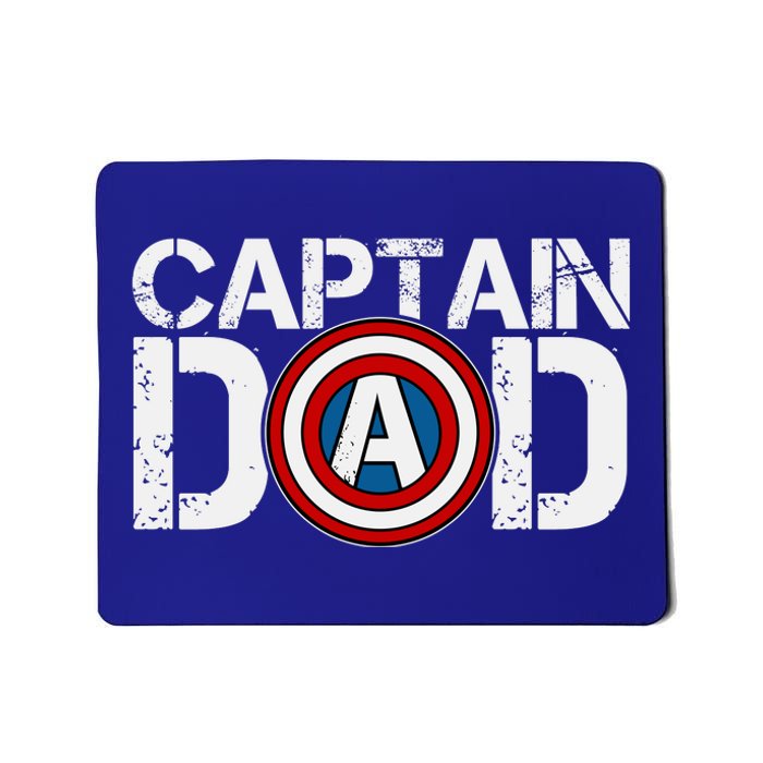 Captain Dad Super Hero Father's Day Mousepad