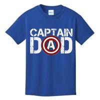 Captain Dad Super Hero Father's Day Kids T-Shirt