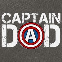 Captain Dad Super Hero Father's Day Cotton Canvas Backpack