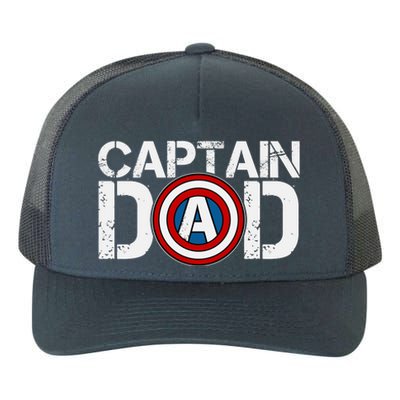 Captain Dad Super Hero Father's Day Yupoong Adult 5-Panel Trucker Hat