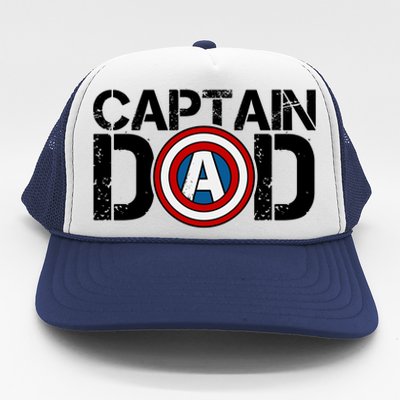 Captain Dad Super Hero Father's Day Trucker Hat