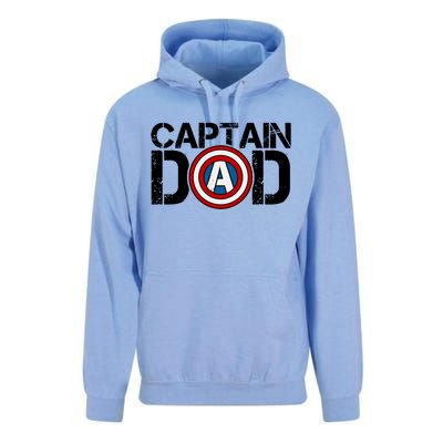 Captain Dad Super Hero Father's Day Unisex Surf Hoodie