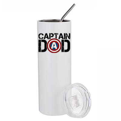 Captain Dad Super Hero Father's Day Stainless Steel Tumbler