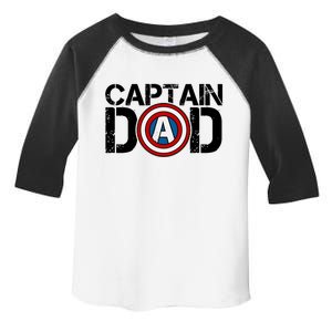 Captain Dad Super Hero Father's Day Toddler Fine Jersey T-Shirt