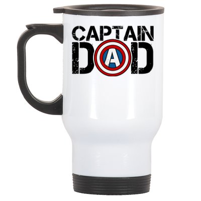 Captain Dad Super Hero Father's Day Stainless Steel Travel Mug