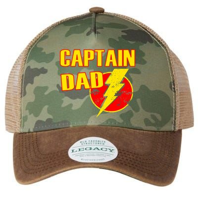 Captain Dad: Superhero Legacy Tie Dye Trucker Hat