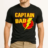 Captain Dad: Superhero Cooling Performance Crew T-Shirt