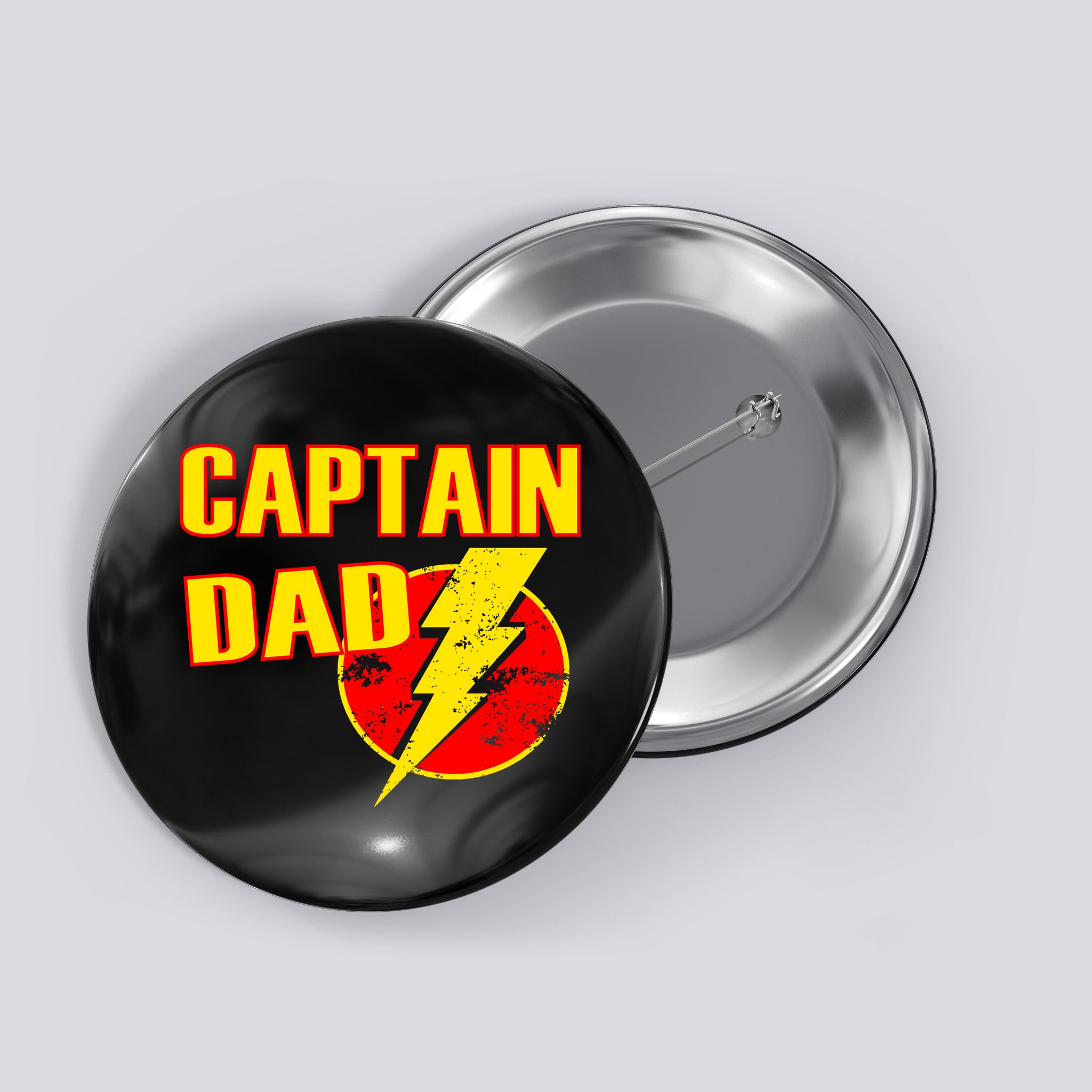 Captain Dad: Superhero Button