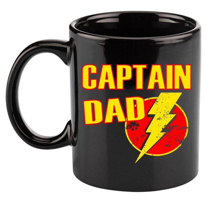Captain Dad: Superhero 11oz C Handle Ceramic Mug