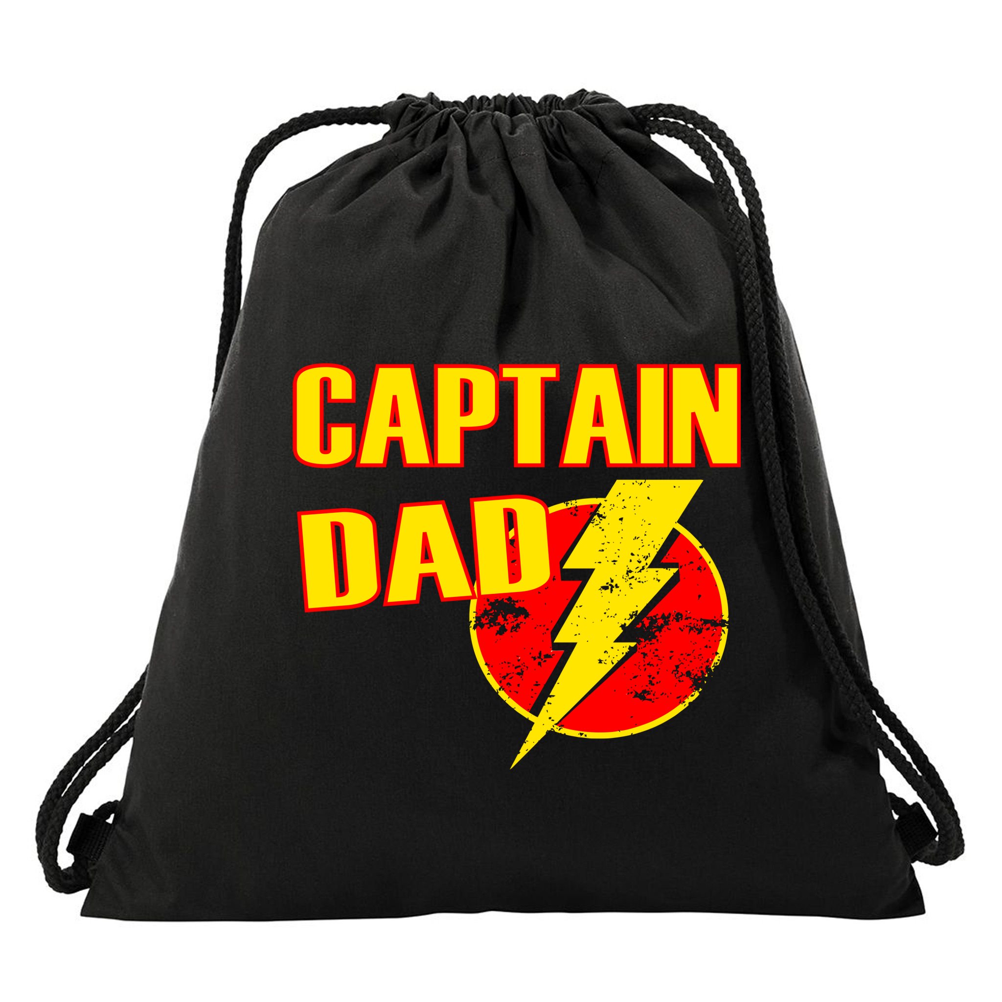 Captain Dad: Superhero Drawstring Bag