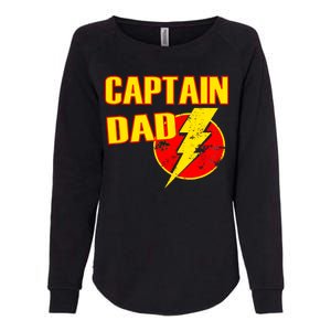 Captain Dad: Superhero Womens California Wash Sweatshirt