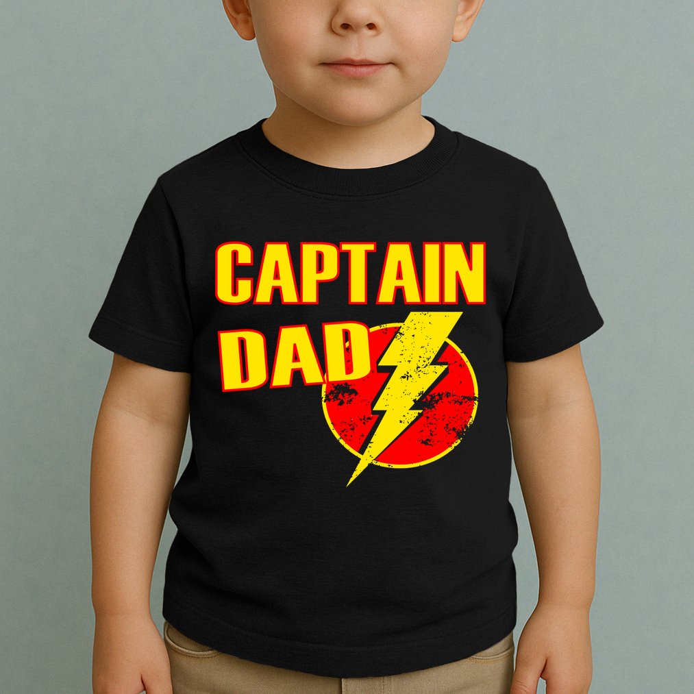 Captain Dad: Superhero Toddler T-Shirt
