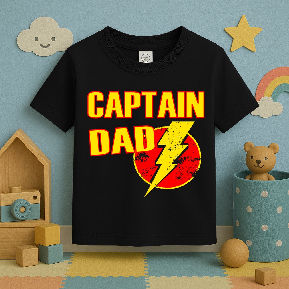 Captain Dad: Superhero Toddler T-Shirt
