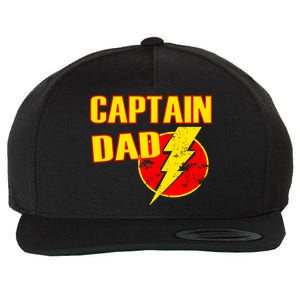 Captain Dad: Superhero Wool Snapback Cap