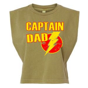 Captain Dad: Superhero Garment-Dyed Women's Muscle Tee