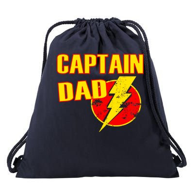 Captain Dad: Superhero Drawstring Bag