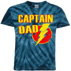 Captain Dad: Superhero Kids Tie-Dye T-Shirt