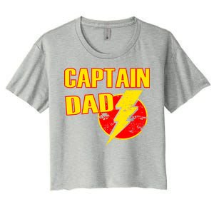 Captain Dad: Superhero Women's Crop Top Tee