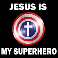 Captain Jesus Is My Superhero Cross Logo Impact Tech Backpack