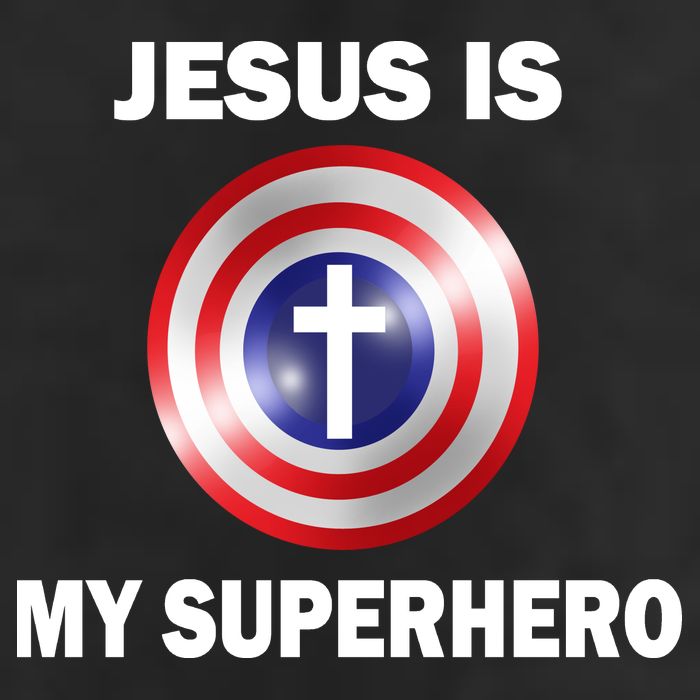 Captain Jesus Is My Superhero Cross Logo 11oz C Handle Ceramic Mug