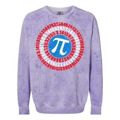 Captain Pi 3.14 Superhero Shield Colorblast Crewneck Sweatshirt