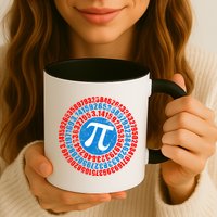 Captain Pi 3.14 Superhero Shield Mug