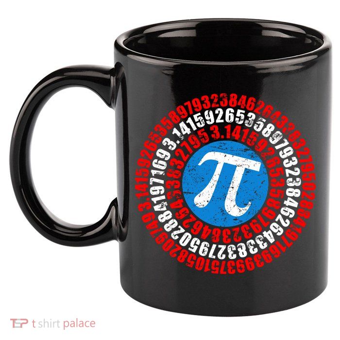 Captain Pi 3.14 Superhero Shield 11oz C Handle Ceramic Mug
