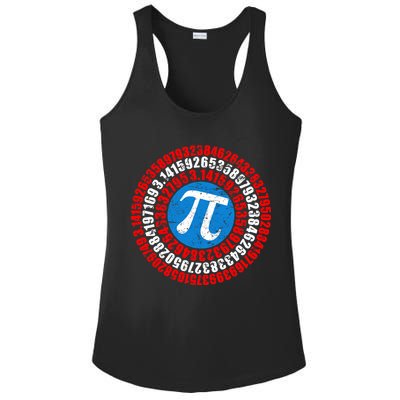 Captain Pi 3.14 Superhero Shield Ladies PosiCharge Competitor Racerback Tank