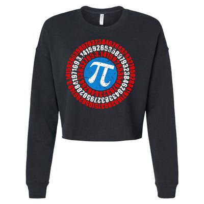 Captain Pi 3.14 Superhero Shield Cropped Pullover Crew