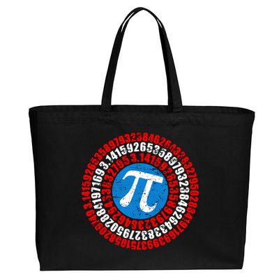 Captain Pi 3.14 Superhero Shield Cotton Canvas Jumbo Tote