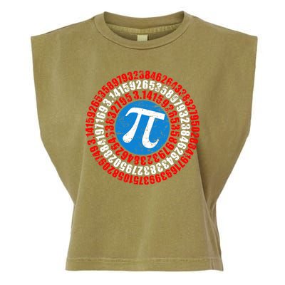Captain Pi 3.14 Superhero Shield Garment-Dyed Women's Muscle Tee