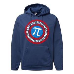 Captain Pi 3.14 Superhero Shield Performance Fleece Hoodie