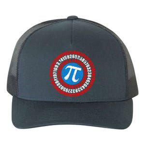 Captain Pi 3.14 Superhero Shield Yupoong Adult 5-Panel Trucker Hat