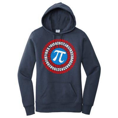 Captain Pi 3.14 Superhero Shield Women's Pullover Hoodie