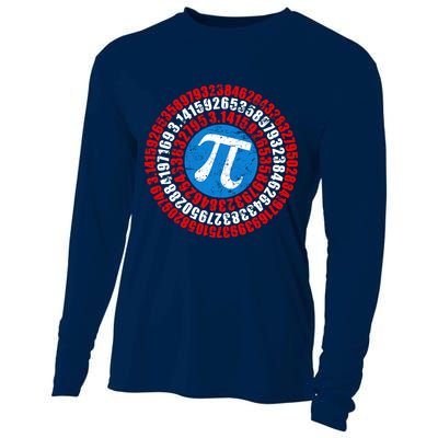 Captain Pi 3.14 Superhero Shield Cooling Performance Long Sleeve Crew