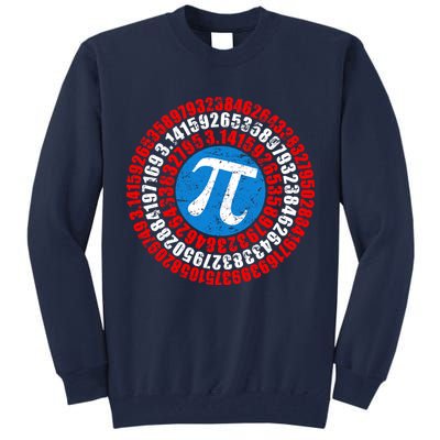 Captain Pi 3.14 Superhero Shield Tall Sweatshirt