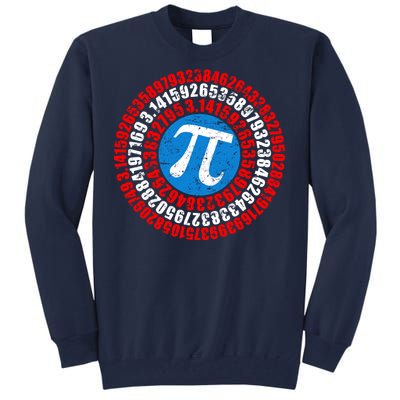 Captain Pi 3.14 Superhero Shield Tall Sweatshirt