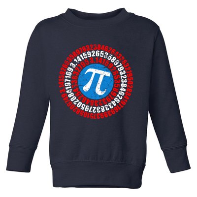 Captain Pi 3.14 Superhero Shield Toddler Sweatshirt