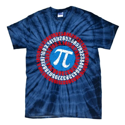 Captain Pi 3.14 Superhero Shield Tie-Dye T-Shirt