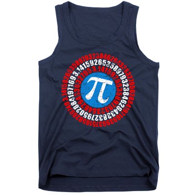 Captain Pi 3.14 Superhero Shield Tank Top