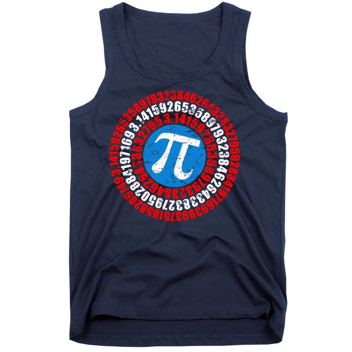 Captain Pi 3.14 Superhero Shield Tank Top