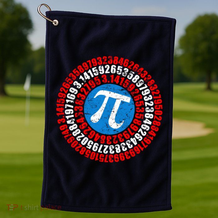 Captain Pi 3.14 Superhero Shield Golf Towel